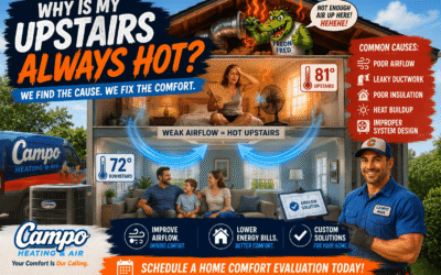 Why Upstairs Rooms Stay Hot | Airflow & Ductwork Solutions Picayune MS