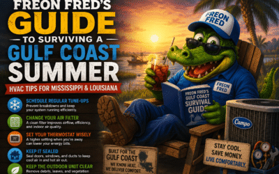 Freon Fred’s Guide to Surviving a Gulf Coast Summer | HVAC Tips for Mississippi & Louisiana