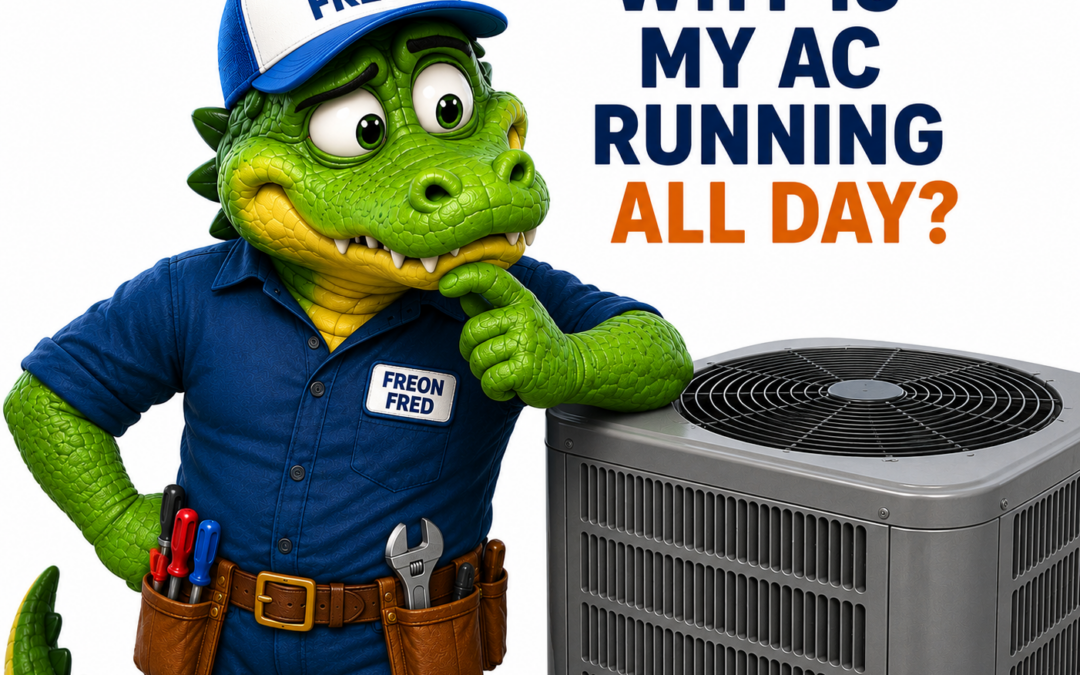 Why Is My AC Running All Day? | AC Repair Picayune, Slidell & Bay St. Louis